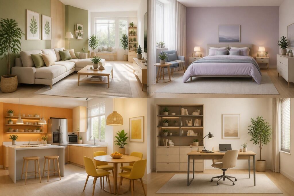 découvrez comment choisir les couleurs feng shui idéales pour harmoniser chaque pièce de votre maison et créer un environnement équilibré et apaisant.