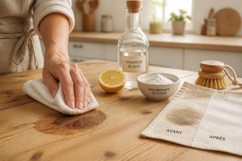 découvrez des astuces efficaces pour éliminer les taches de tanin sur le bois et les textiles avec des solutions maison simples et naturelles.