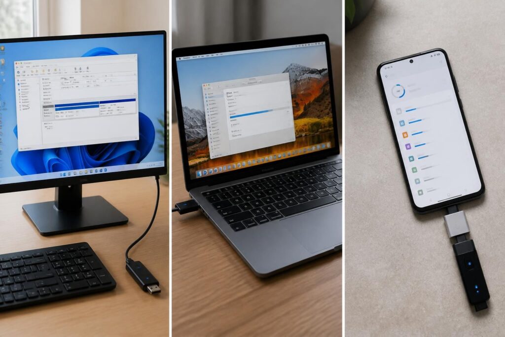 apprenez à formater facilement une clé usb en fat32 sur windows, mac et android grâce à notre guide étape par étape simple et rapide.