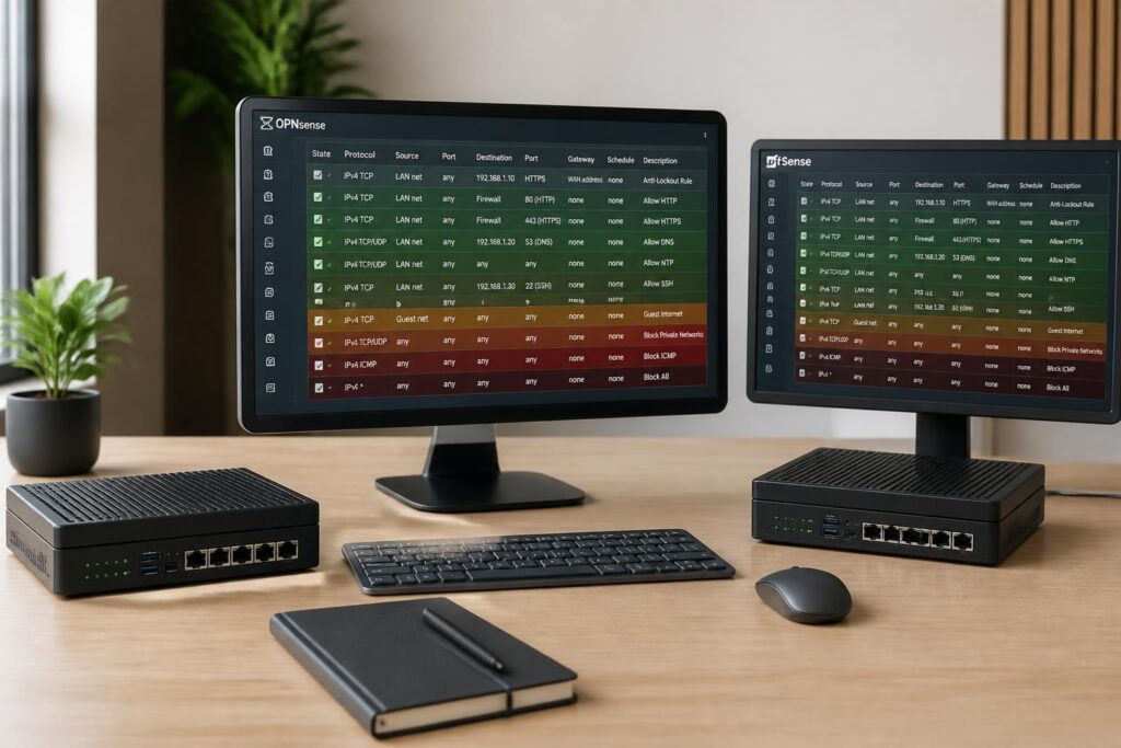 découvrez tout sur le firewall opnsense : configuration matérielle, gestion des règles de sécurité, et un comparatif détaillé avec pfsense pour choisir la solution adaptée à vos besoins.