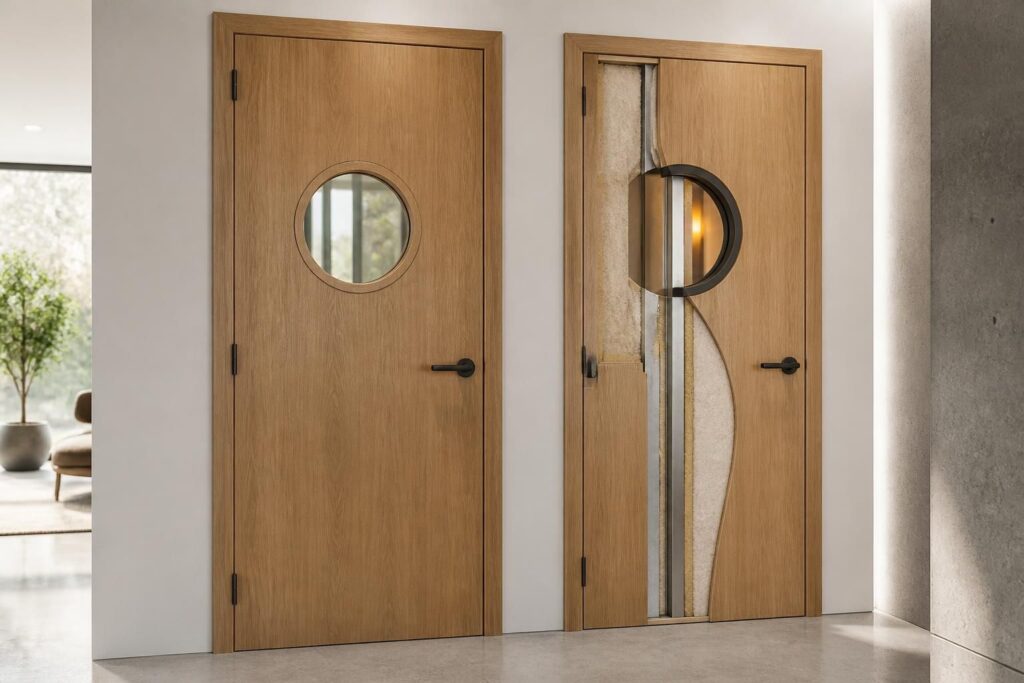 découvrez comment choisir la meilleure porte intérieure avec oculus, alliant porte bois et coupe-feu pour sécurité et esthétisme.