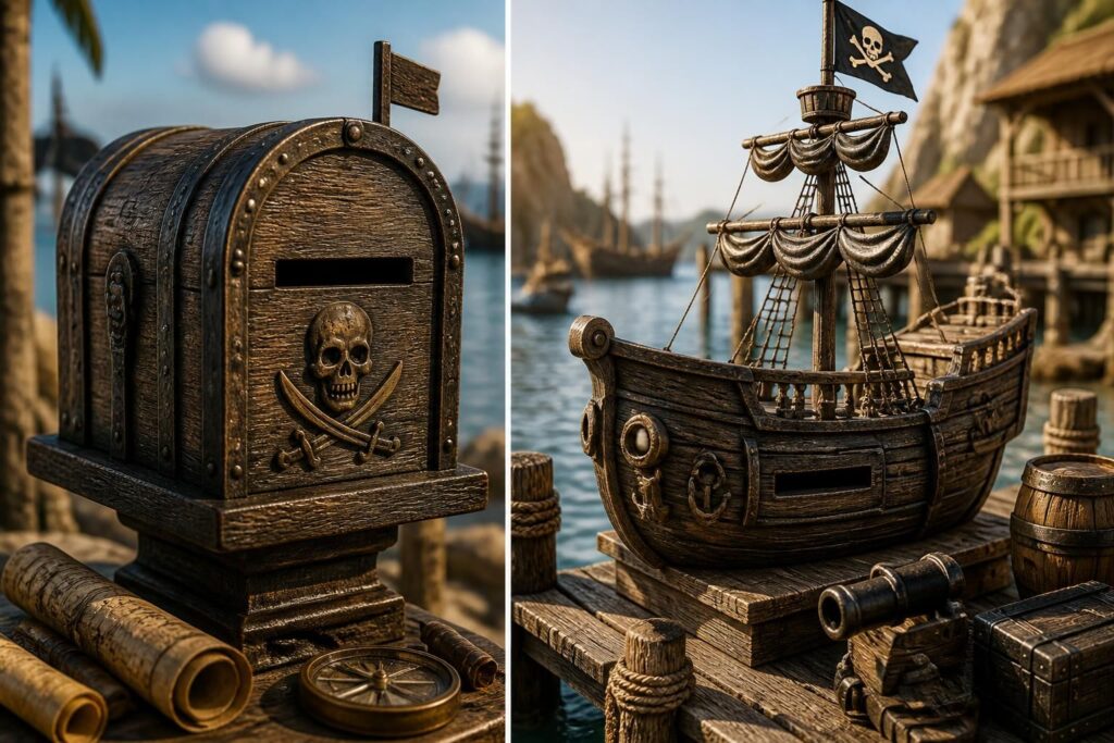 découvrez les fonctions et différences entre pirate mailbox et pirate ship mailbox pour mieux gérer votre boîte aux lettres.