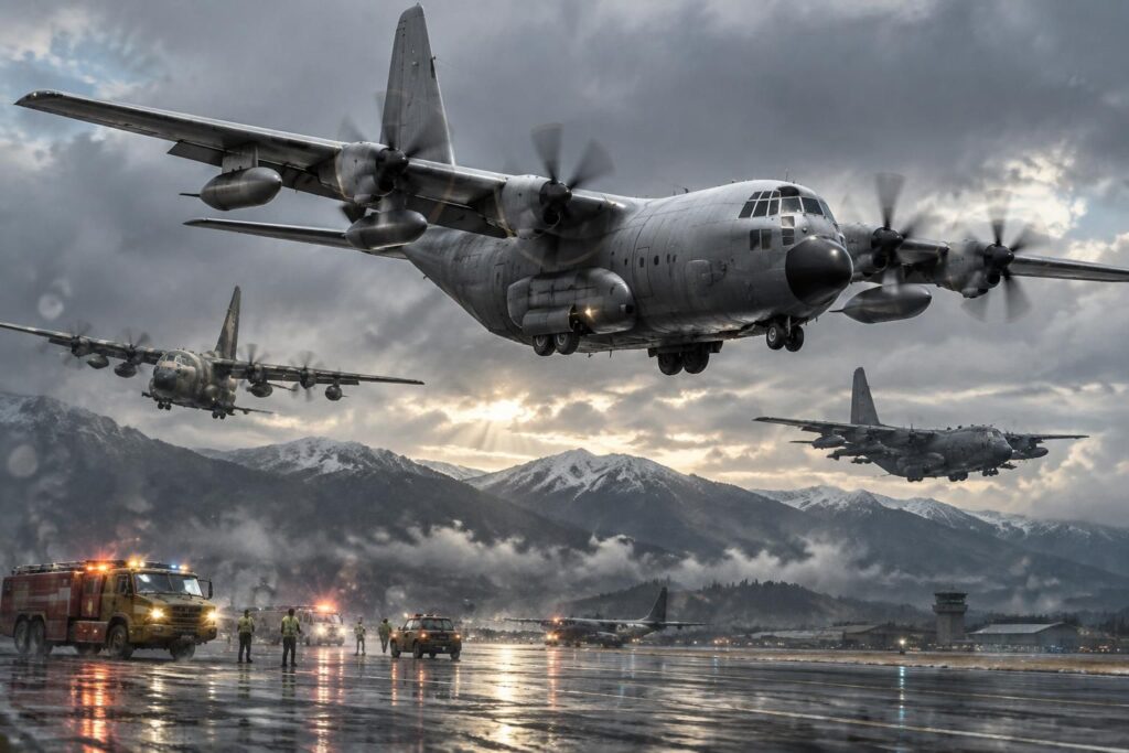 découvrez le hercules c-130 : comparaison de ses principales versions, caractéristiques et incidents célèbres qui ont marqué l’histoire de cet avion.