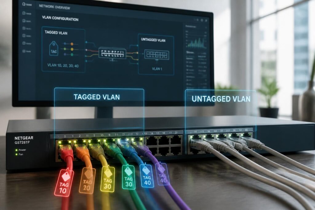 découvrez comment configurer un switch vlan et comprenez les différences entre les ports tagged et untagged grâce à notre guide complet et facile à suivre.