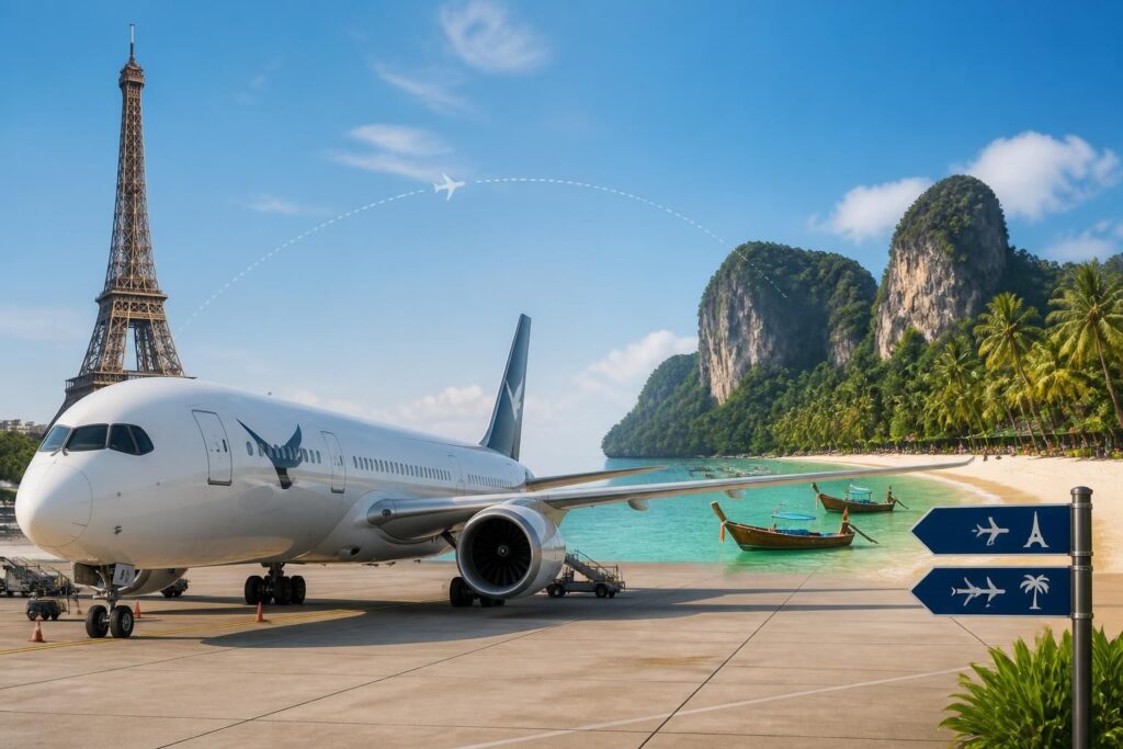 découvrez les vols directs de paris à phuket : compagnies aériennes, durée du trajet et conseils pratiques pour un vol sans escale confortable et efficace.
