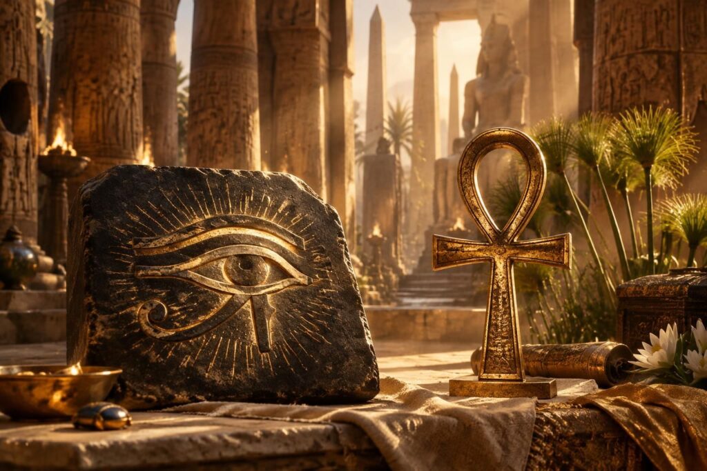 découvrez la signification des grands symboles égyptiens, de l’œil d’horus à la croix de vie, et explorez leur histoire et leur portée spirituelle.